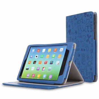 索士小米平板2卡通皮套 个性防护与便捷体验的蓝色守护